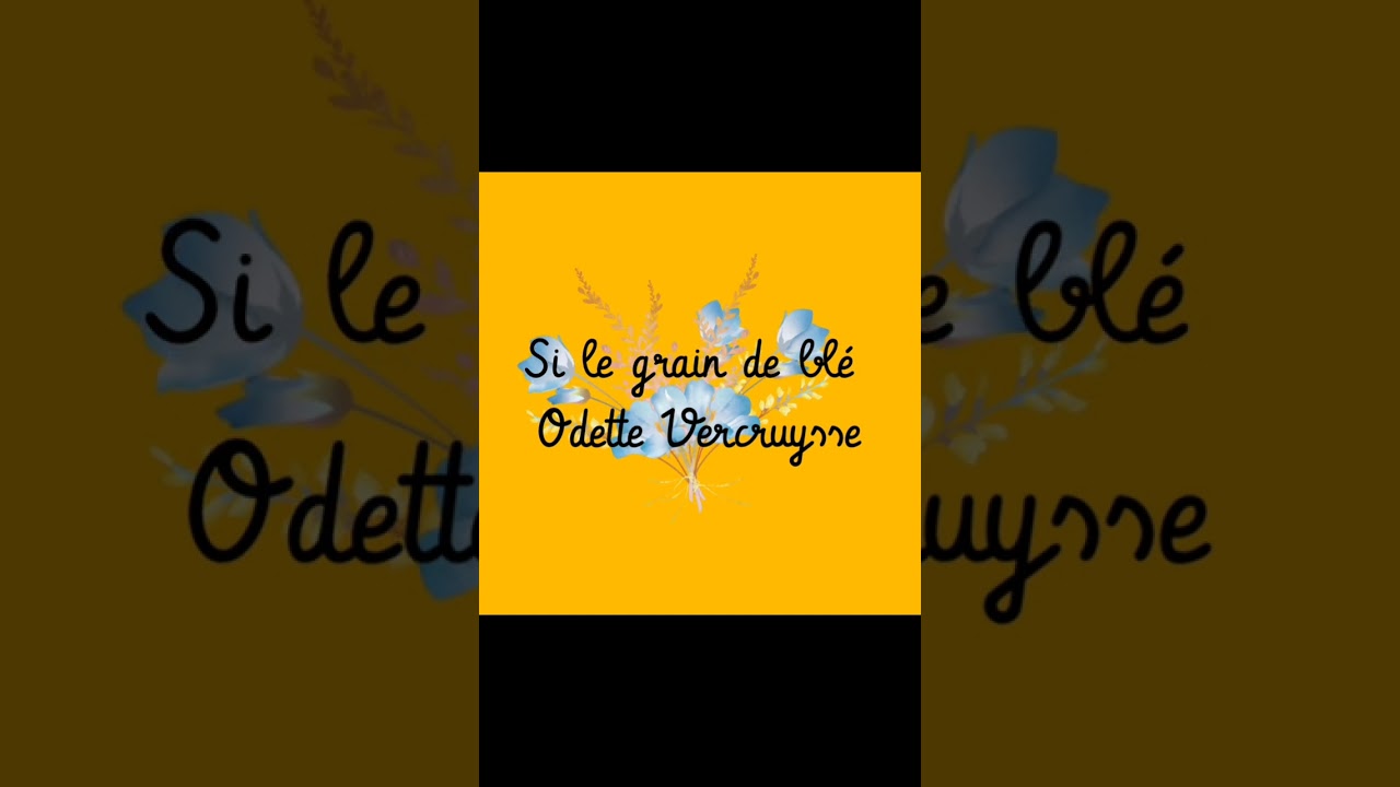 Si le grain de blé♡🎤Catherine 🎸Jean 🎹Nicolas 🎻Sarah