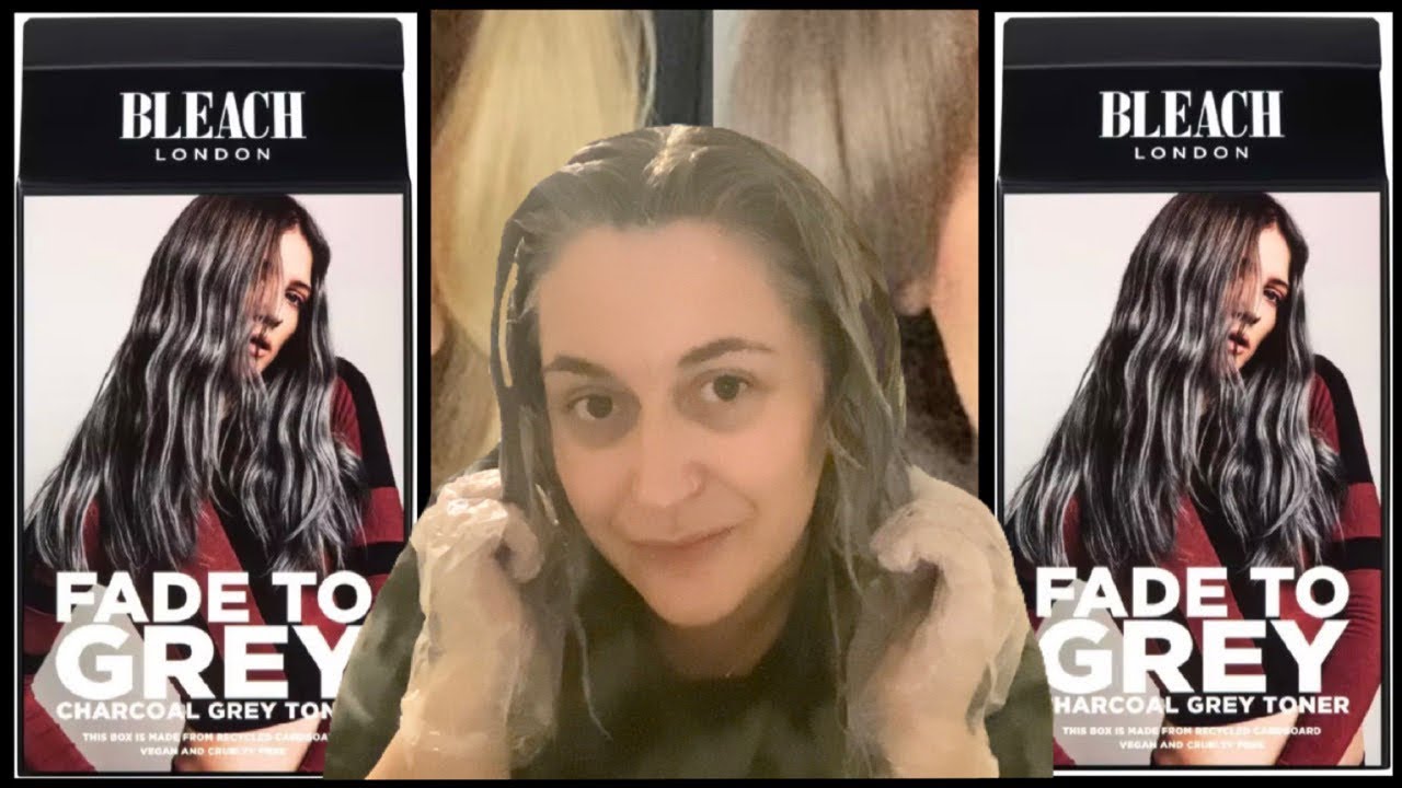 Bleach London Fade To Grey Toner Kit Review / Grey Toner Kit / Dyeing My Hair Grey