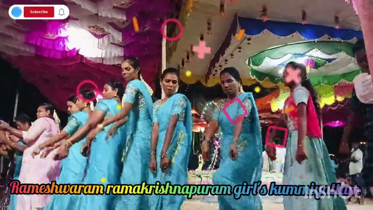🥰rameshwaram ramakrishnapuram girl's kummiyattam 2024😊✨