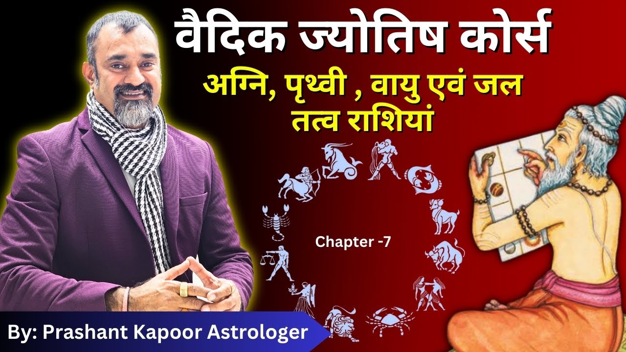 The Elements of Astrology Fire Earth Air Water Signs #Lesson7 | Astrology Classes | Prashant Kapoor