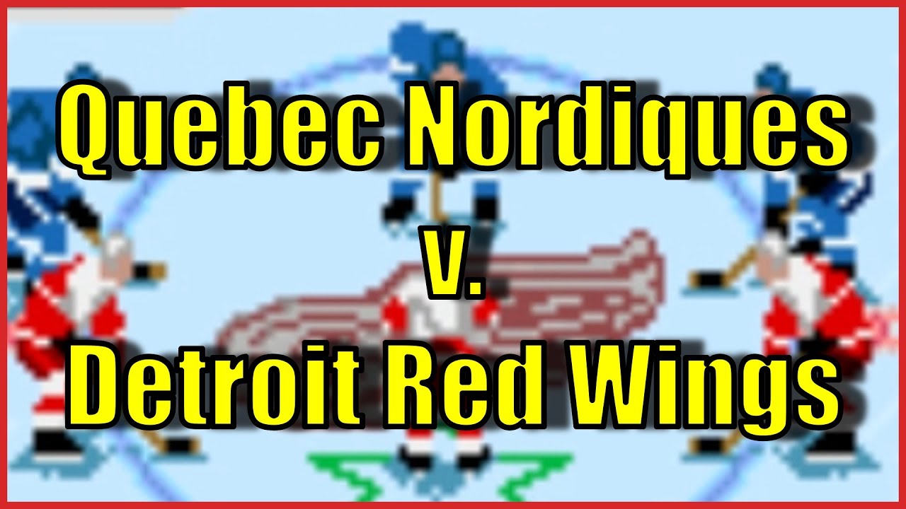 NHL ’94 Nostalgia Night – Red Wings vs Nordiques | Retro Hockey Gameplay