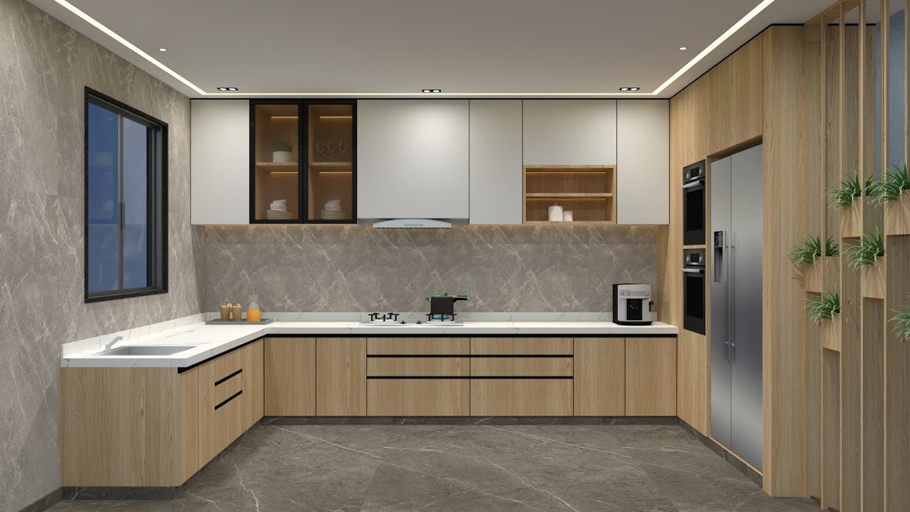kitchen room | Sketchup tutorial | V-ray 5 Sketchup interior | Pixologic interior