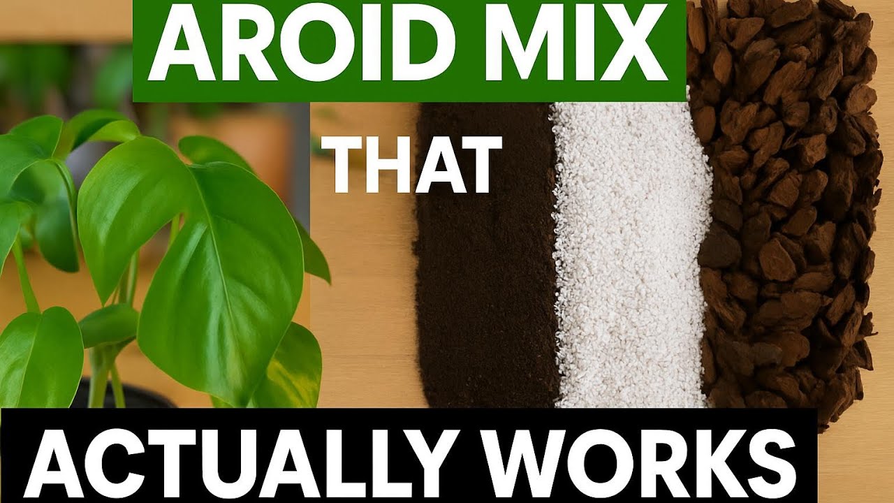 The BEST Soil Mix for Monstera, Philodendron | Make Your Aroids THRIVE with This Easy Mix 💚