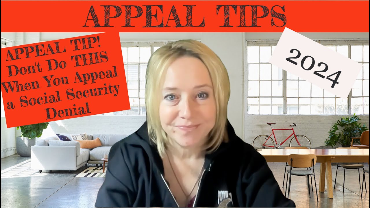APPEAL TIP!  Don't Do THIS When You Appeal a Social Security Denial.mp4