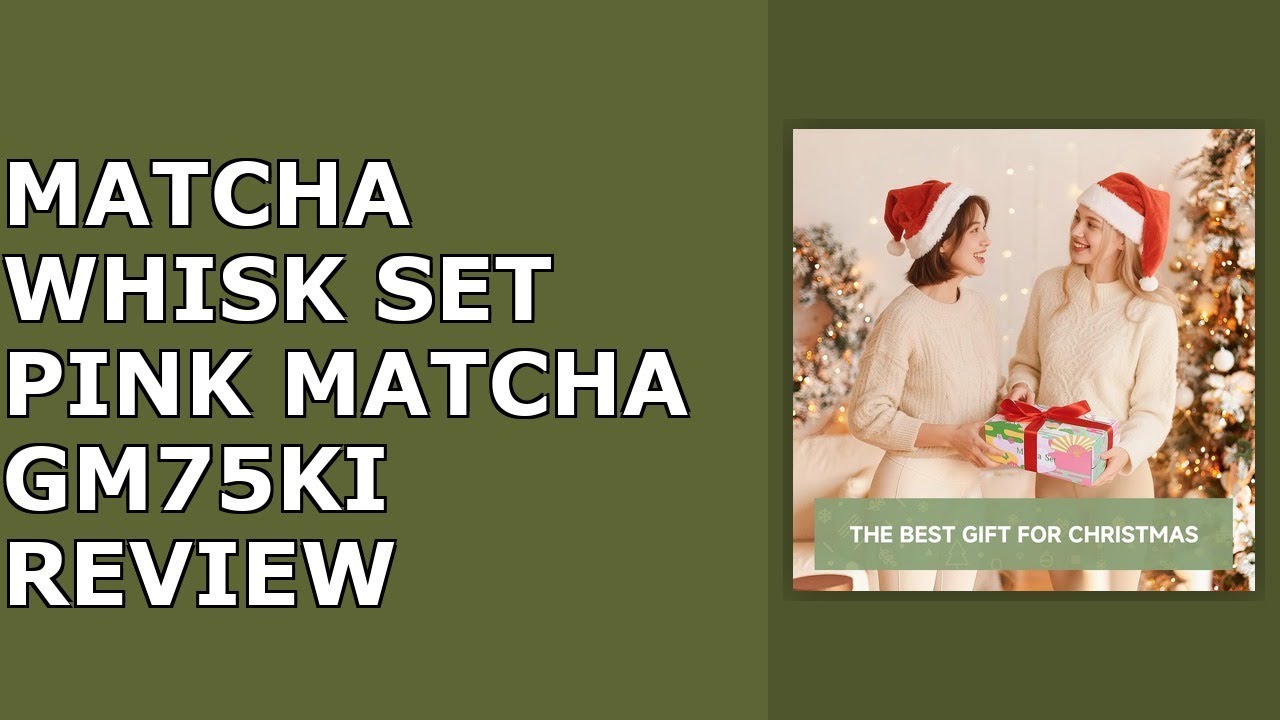 Matcha Whisk Set, Pink Matcha Kit, 8 Pcs Matcha Set Includes Matcha Bowl with Spout, Matcha Review