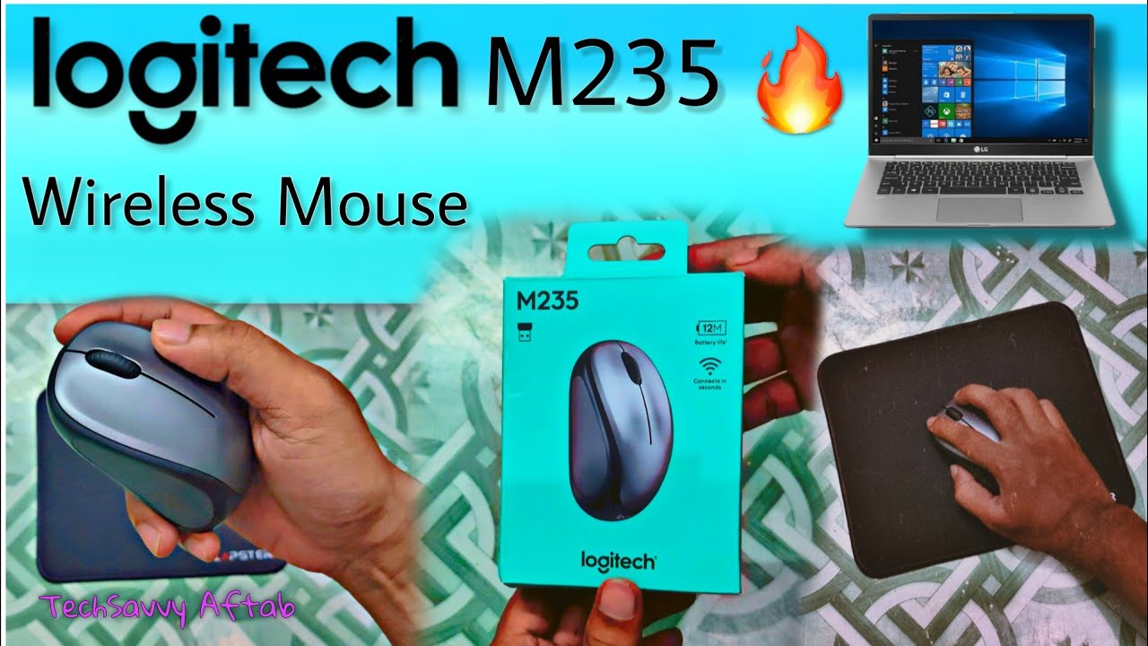 Logitech M235 Wireless Mouse 🔥🔥 Unboxing and Review #logitech #m235 #wirelessmouse #mouse 
