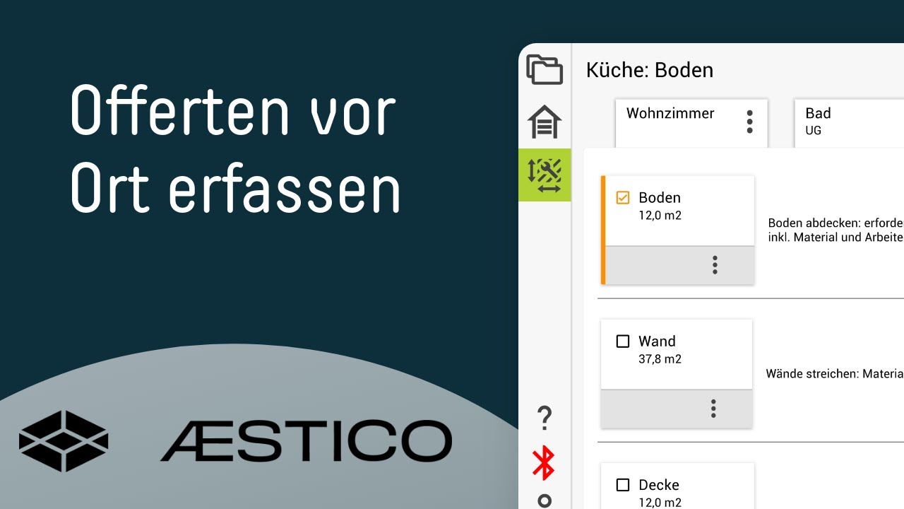 Offerten vor Ort erfassen mit AESTICO | bexio Marketplace