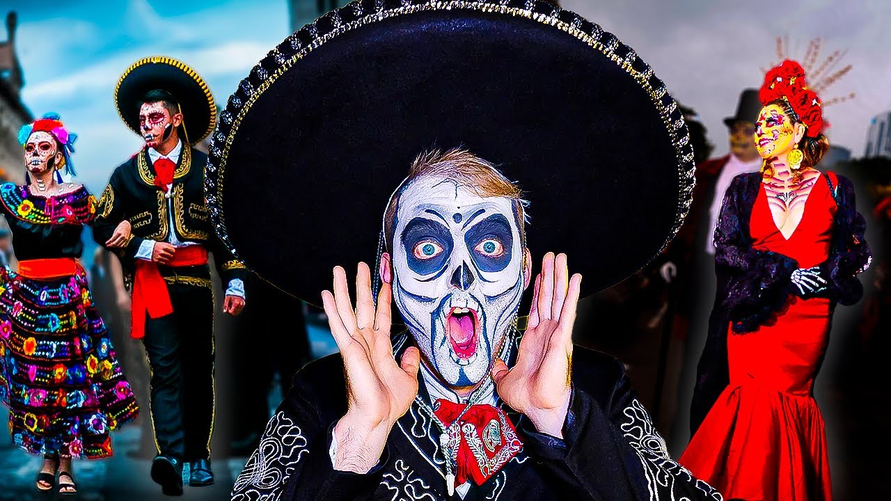 GRINGO PARTICIPA en DESFILE de DIA DE MUERTOS en MEXICO