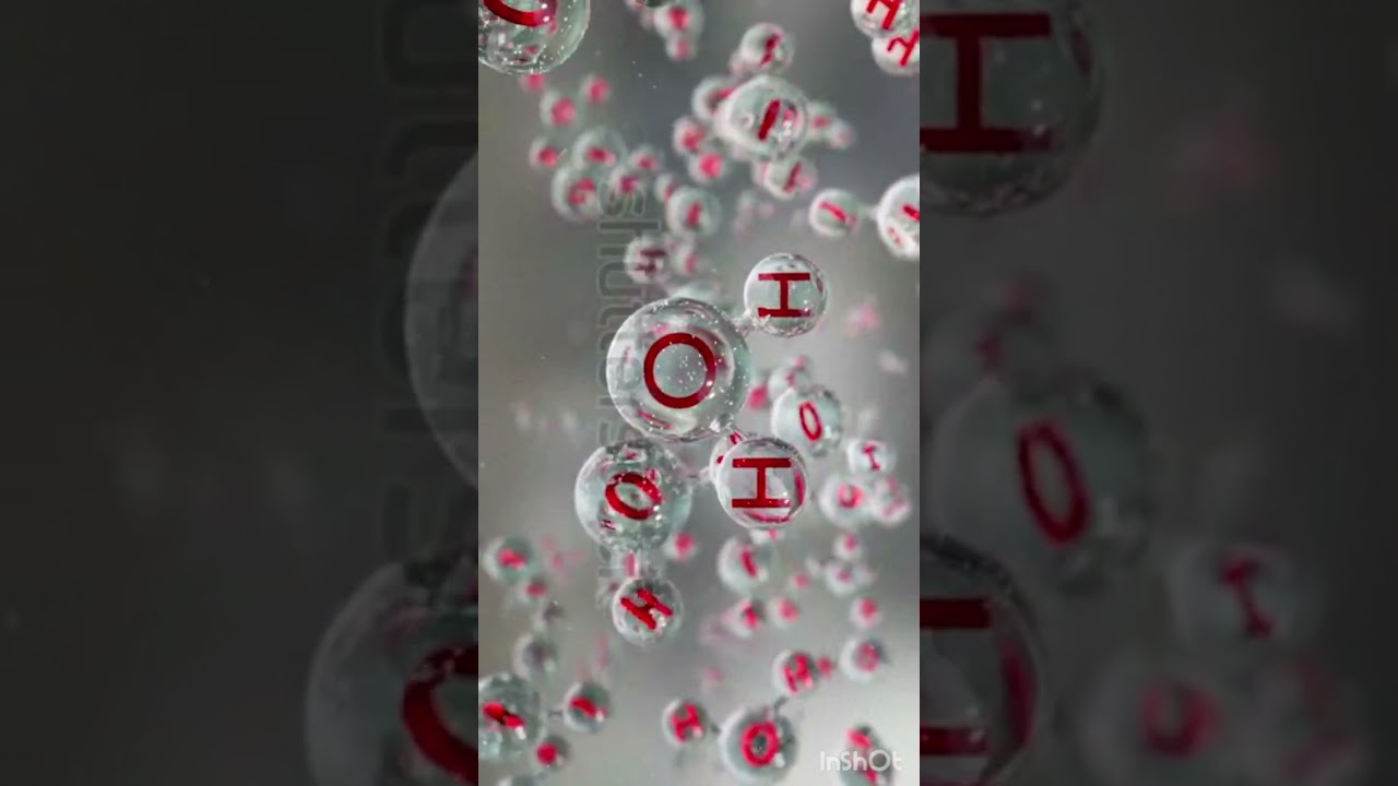 HYDROGEN AND OXYGEN Molecules in water animation video🎥#chemistry #pw #trending #viral