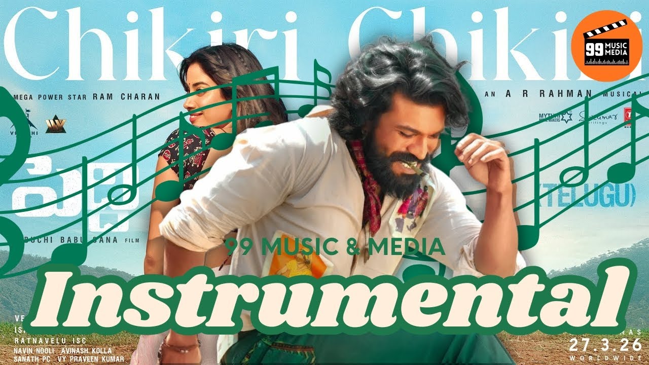 Chikiri Chikiri Song | Peddi | Instrumental |  Ram Charan | Janhvi | AR Rahman | Shasha Melodies