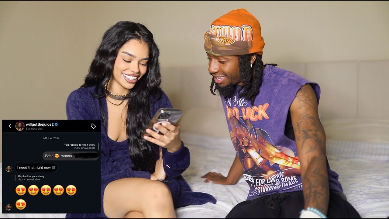 REACTING TO OUR FIRST DM'S TO EACH OTHER