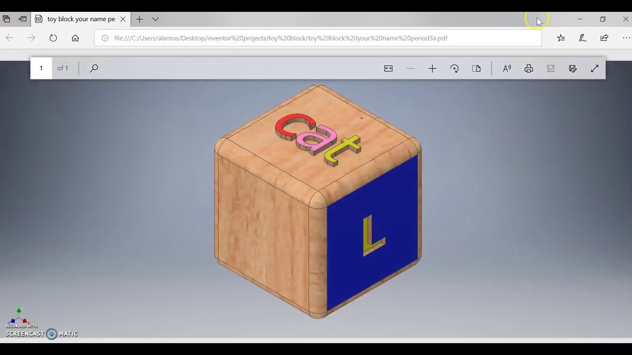 2019 AUTODESK INVENTOR toy block instructions Lantos