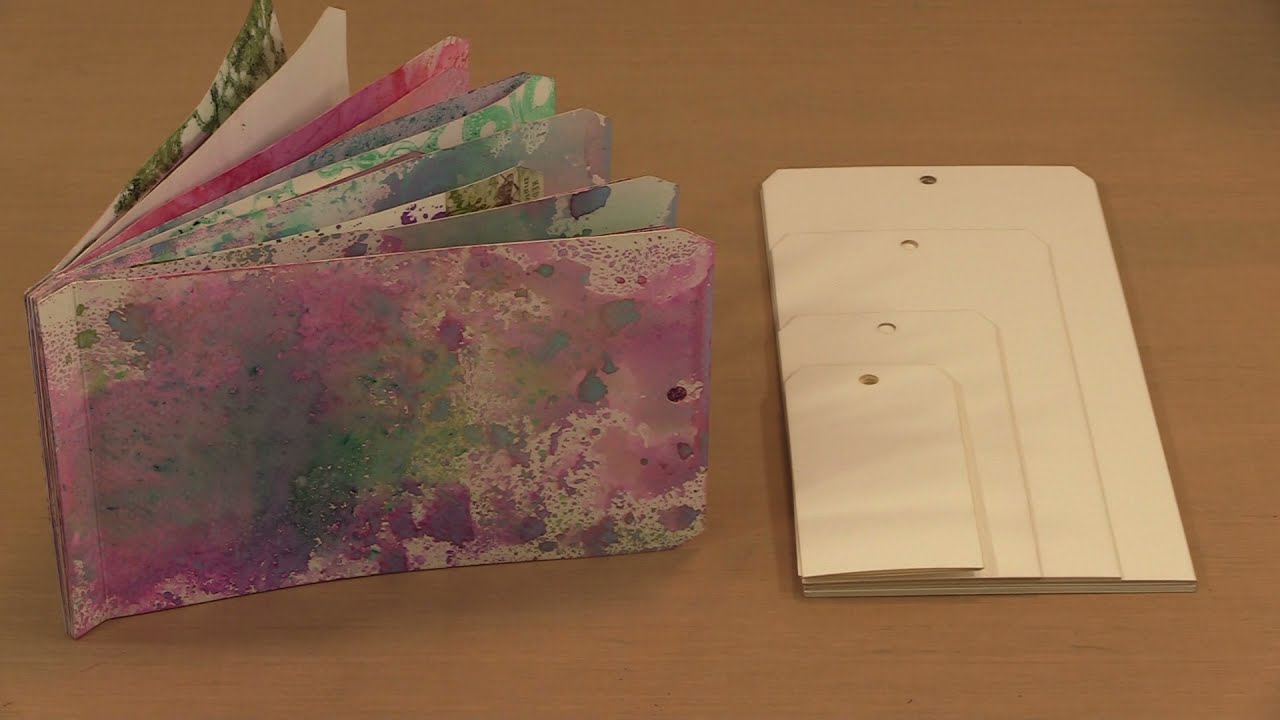 Barb's Creating With Elizabeth's Watercolor Tag Journal Kit by Joggles.com