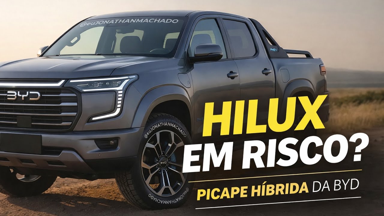 BYD prepara rival da Hilux e 5 picapes no Brasil | RAM Dakota R$ 290 mil Reais