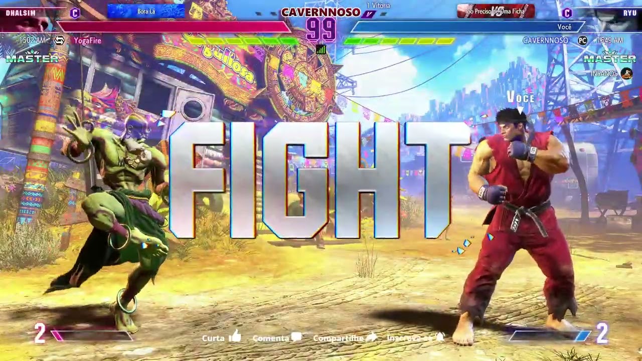 #dhalsim VS #ryu  - yogafire vs CAVERNNOSO - #sf6 #streetfighter6