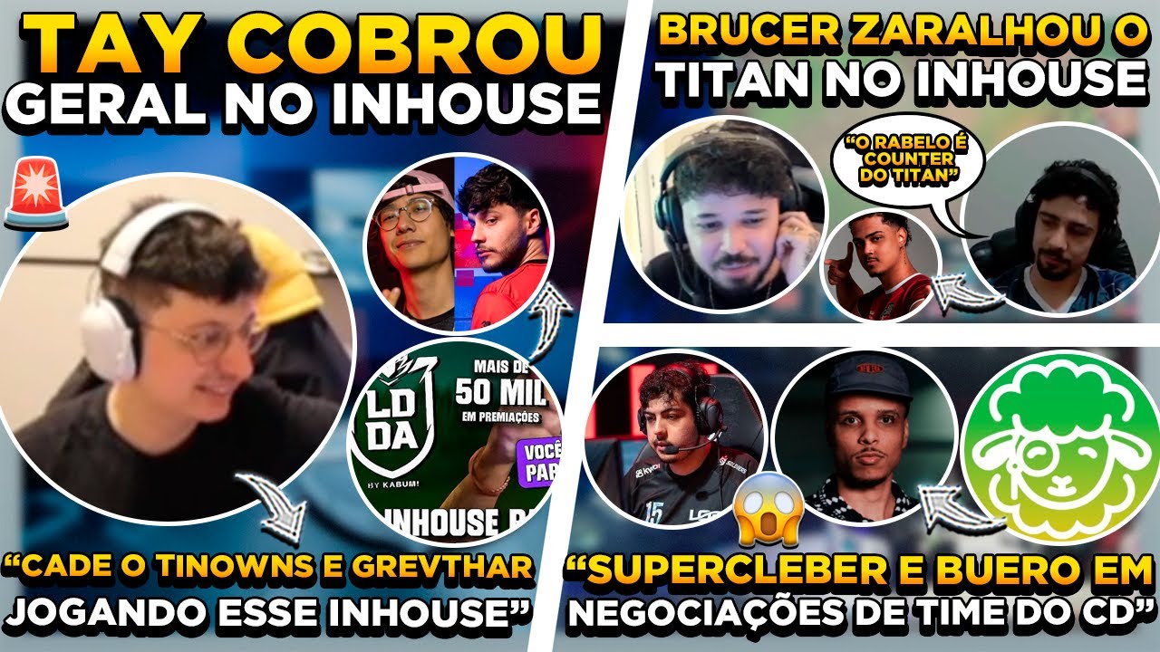 TAY COBROU TINOWNS e GREVTHAR ! BUERO ENCAMINHADO NO CIRCUIT&Atilde;O ! BRUCER TIROU A PACI&Ecirc;NCIA DO TITAN