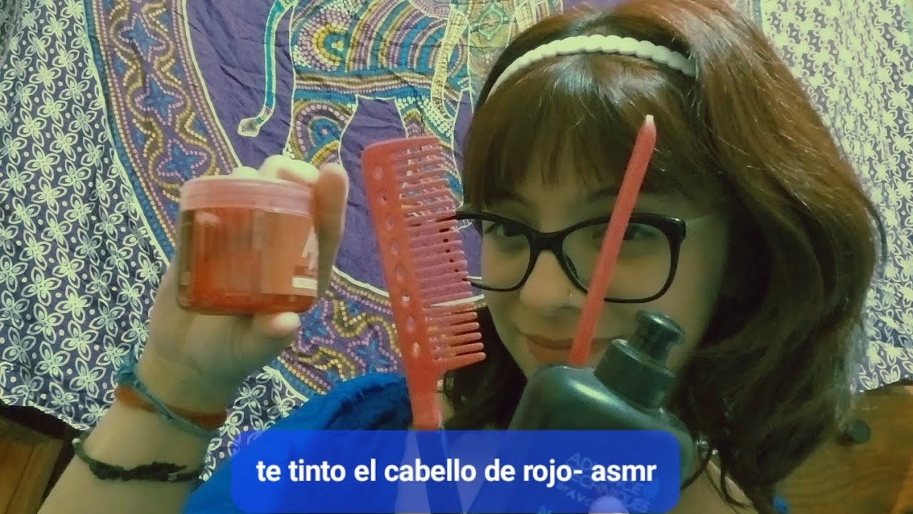 te pinto el cabello de rojo - asmr casero y humilde