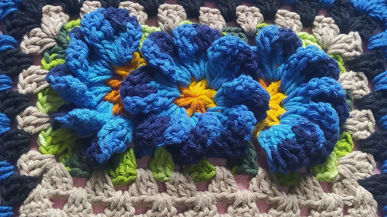 Tapete retangular com  FLORES CATAVENTO DIVERSAS