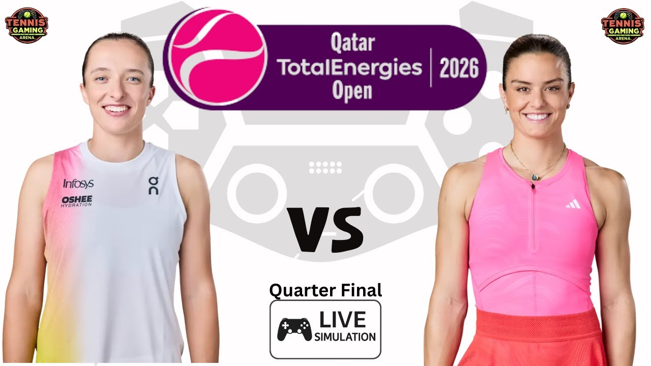 LIVE Sim - Iga Swiatek vs Maria Sakkari | Quarter Final - Qatar Open 2026
