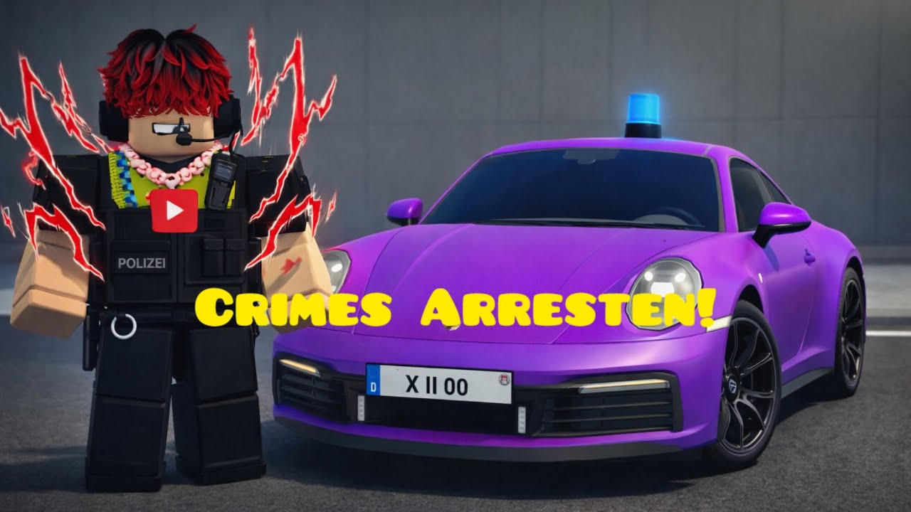 UNDERCOVER POLIZIST MIT PORSCHE VERHAFTET CRIMES(Roblox Notruf Hamburg)