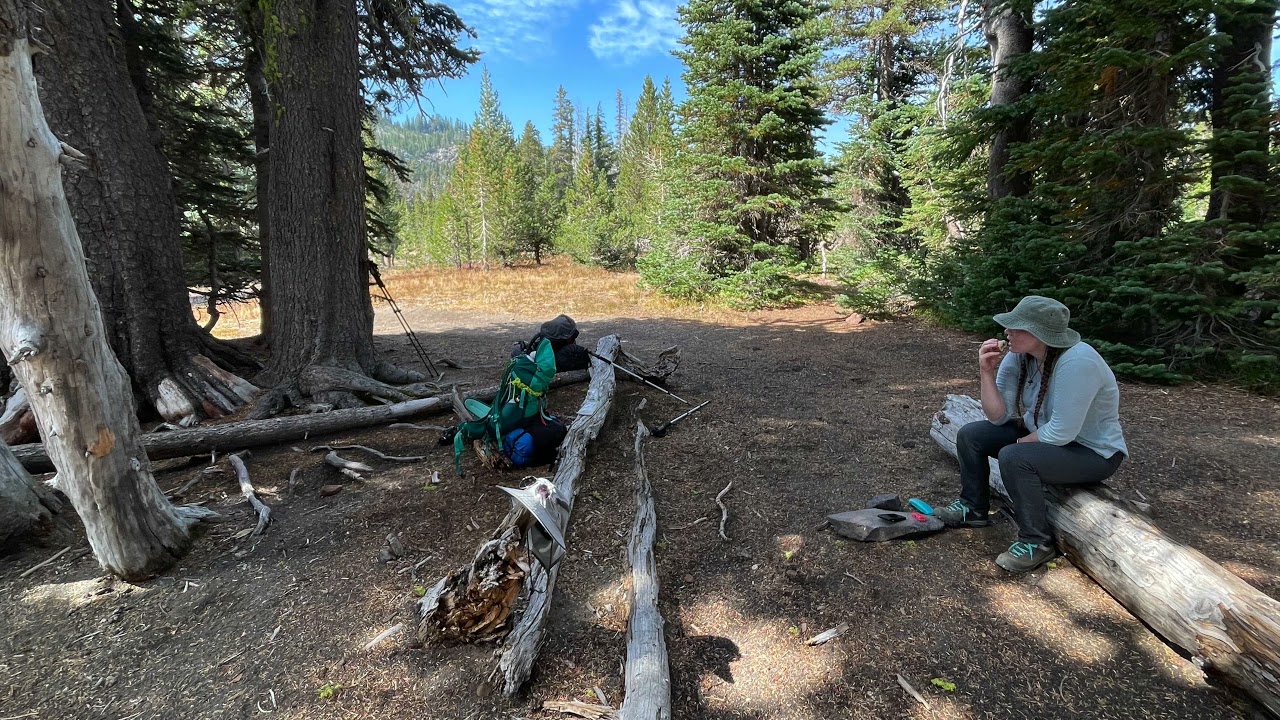 Camping Trip Park Meadow Trail to Golden  Lake Oregon