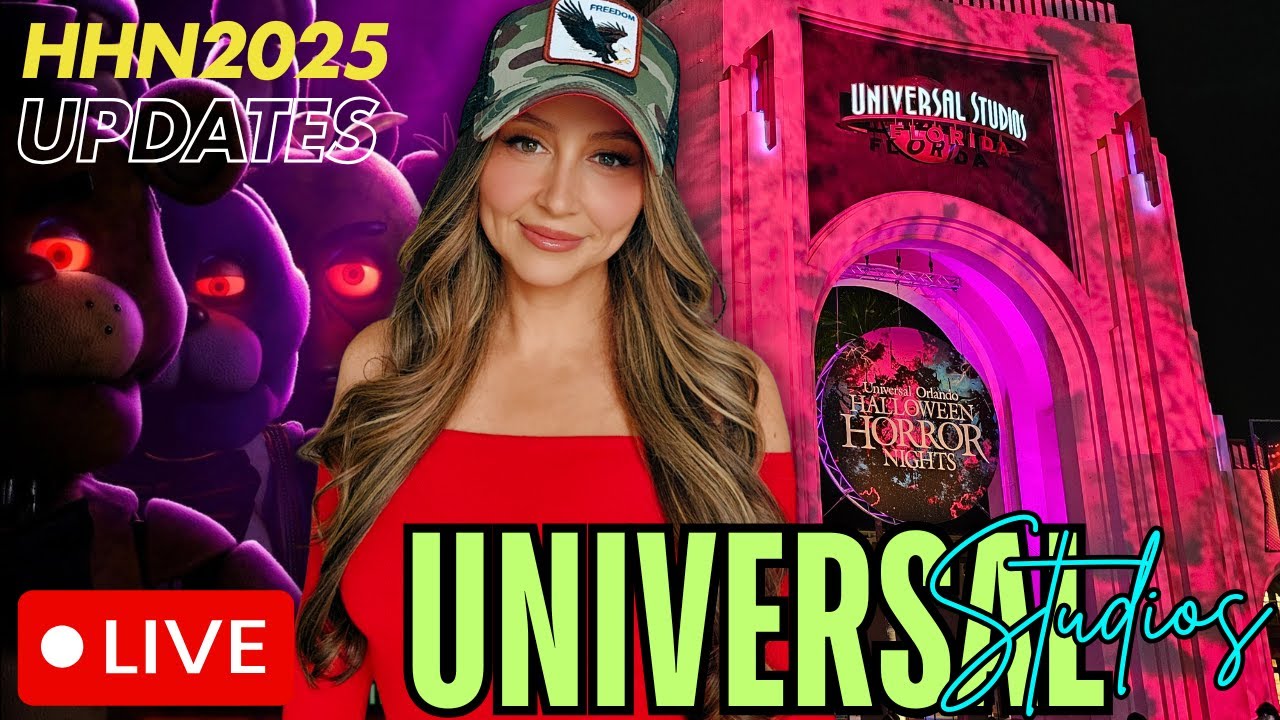 🔴 LIVE | HHN 2025 Updates at Universal Studios Florida | New Lagoon Show News & Cinesational Show