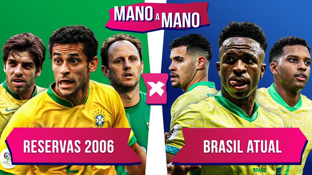 RESERVAS DE 2006 X BRASIL ATUAL: QUEM É MELHOR? | MANO A MANO DA SELEÇÃO BRASILEIRA