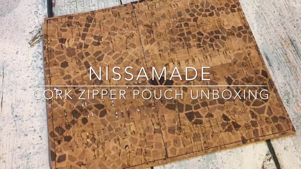 NissaMade Cork Zipper Pouch Unboxing