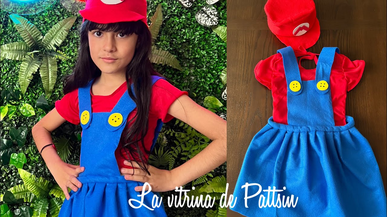 Disfraz de Mario Bros fácil para niña, Mario Bros easy costume for girl #disfraz #costume