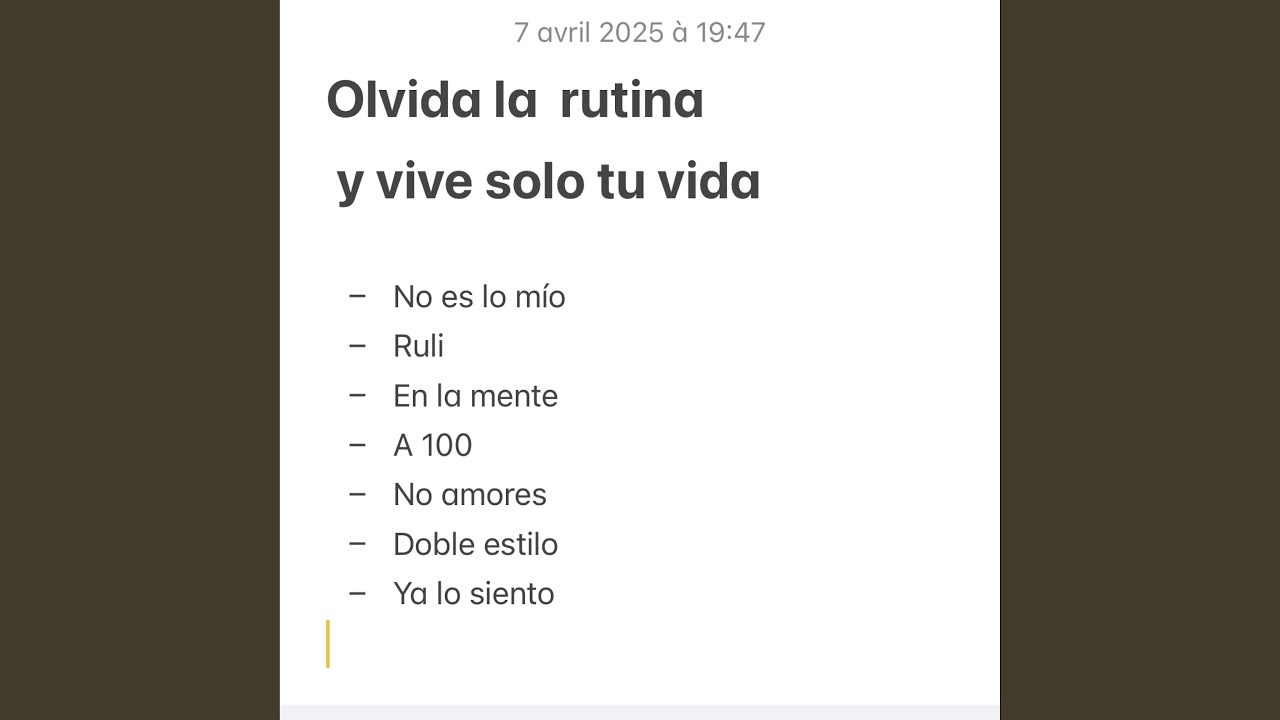 NO ES LO MIO