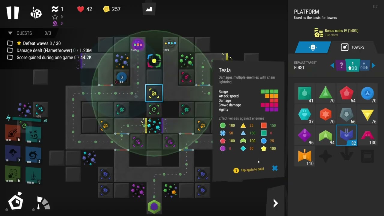 Infinitode 2 - Let's Play - level 4.b1 Bonus- 3 stars