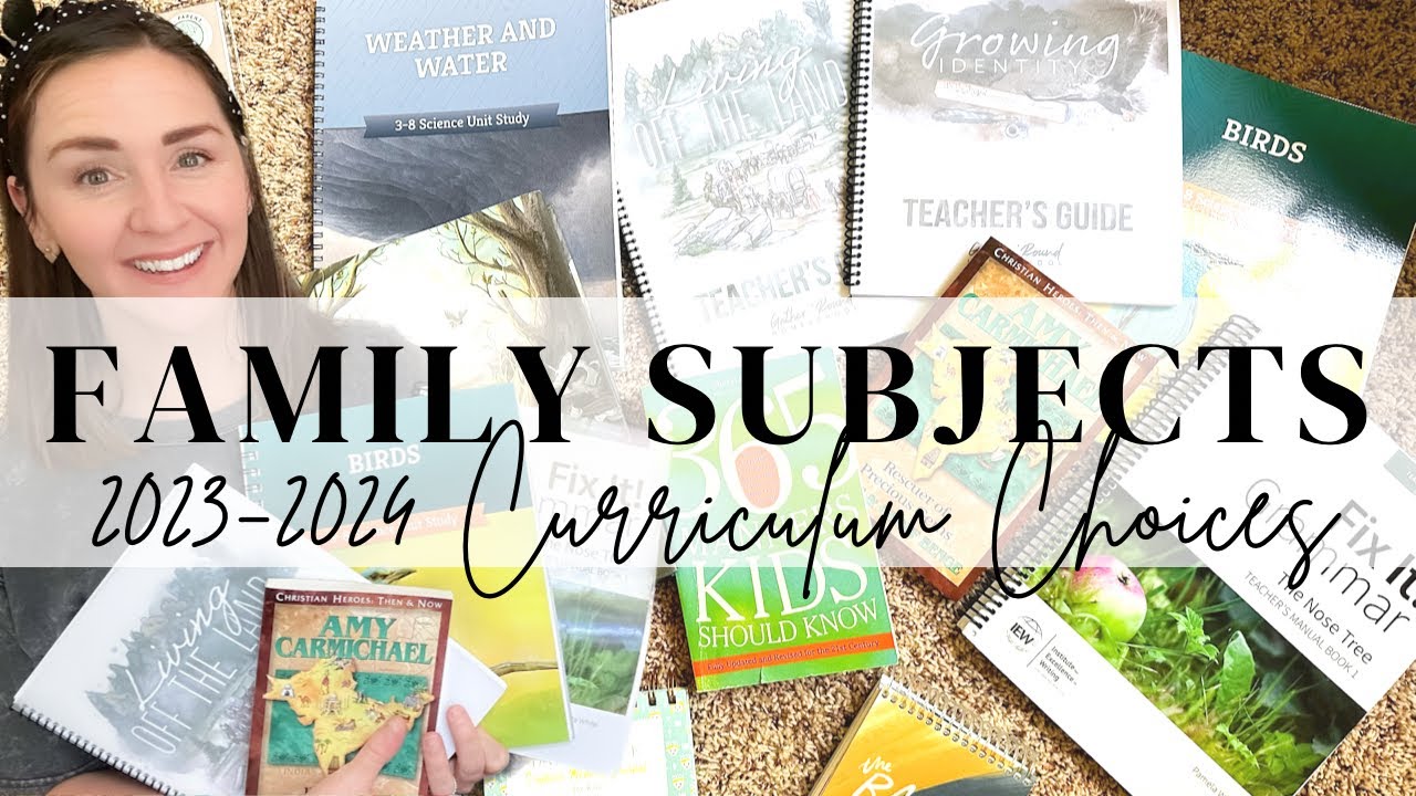 Our Family Subjects for the 2023-2024 School Year // HISTORY // SCIENCE // BIBLE