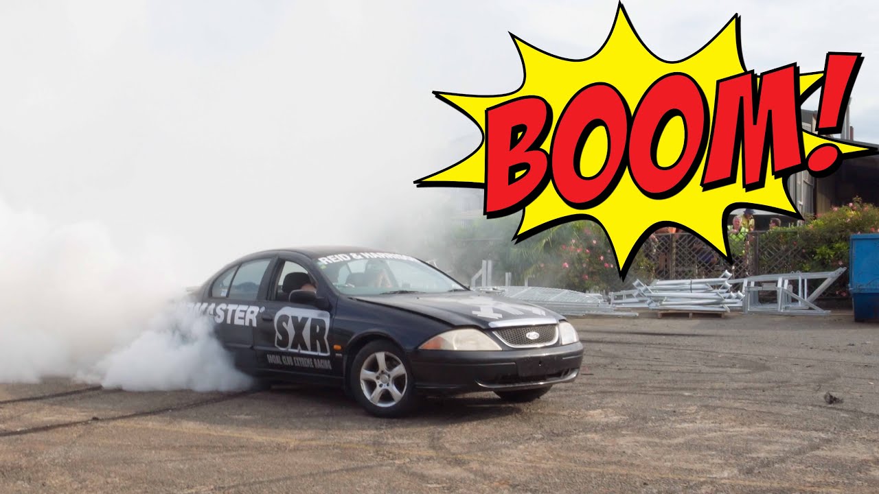 Ford Falcon AU Skid car burnouts 2023