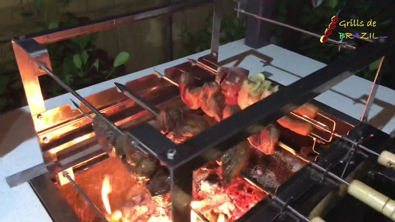 Fully Adjustable Brazilian Rotisserie (aka Rodizio) BBQ Grills for your backyard.