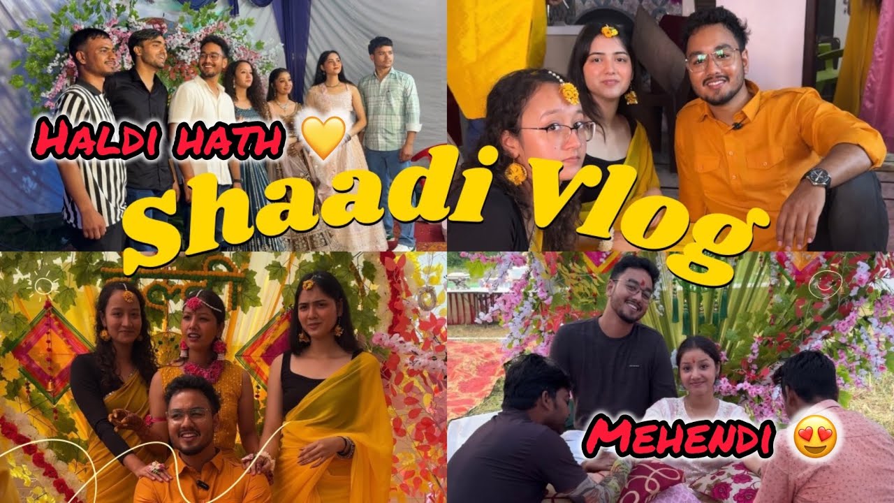 Mehendi aur Haldi Hath 😍 | Shaadi Vlog