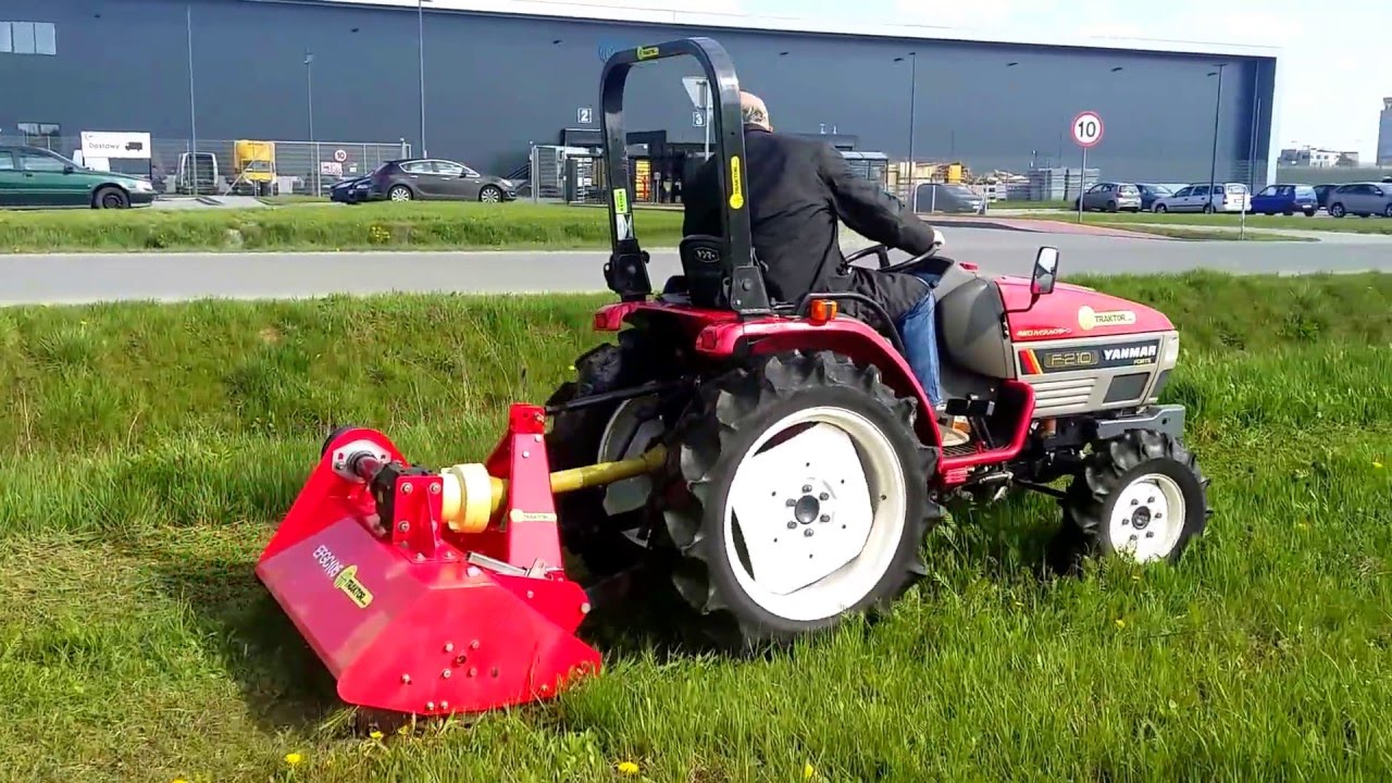 Yanmar F-210 + kosiarka bijakowa EFGC105 - Koszenie - Usługi - Rzeszów - www.traktor.com.pl
