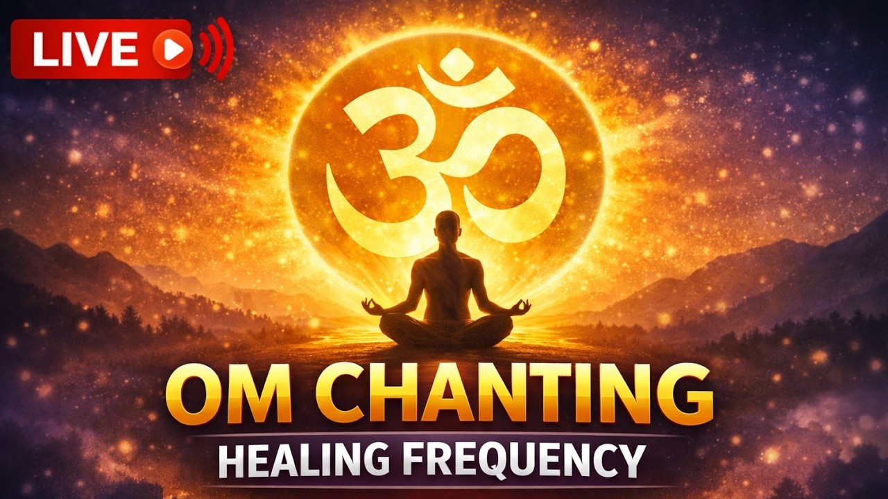 (LIVE) OM Chanting Meditation | Deep Healing OM Mantra | Positive Energy & Stress Relief