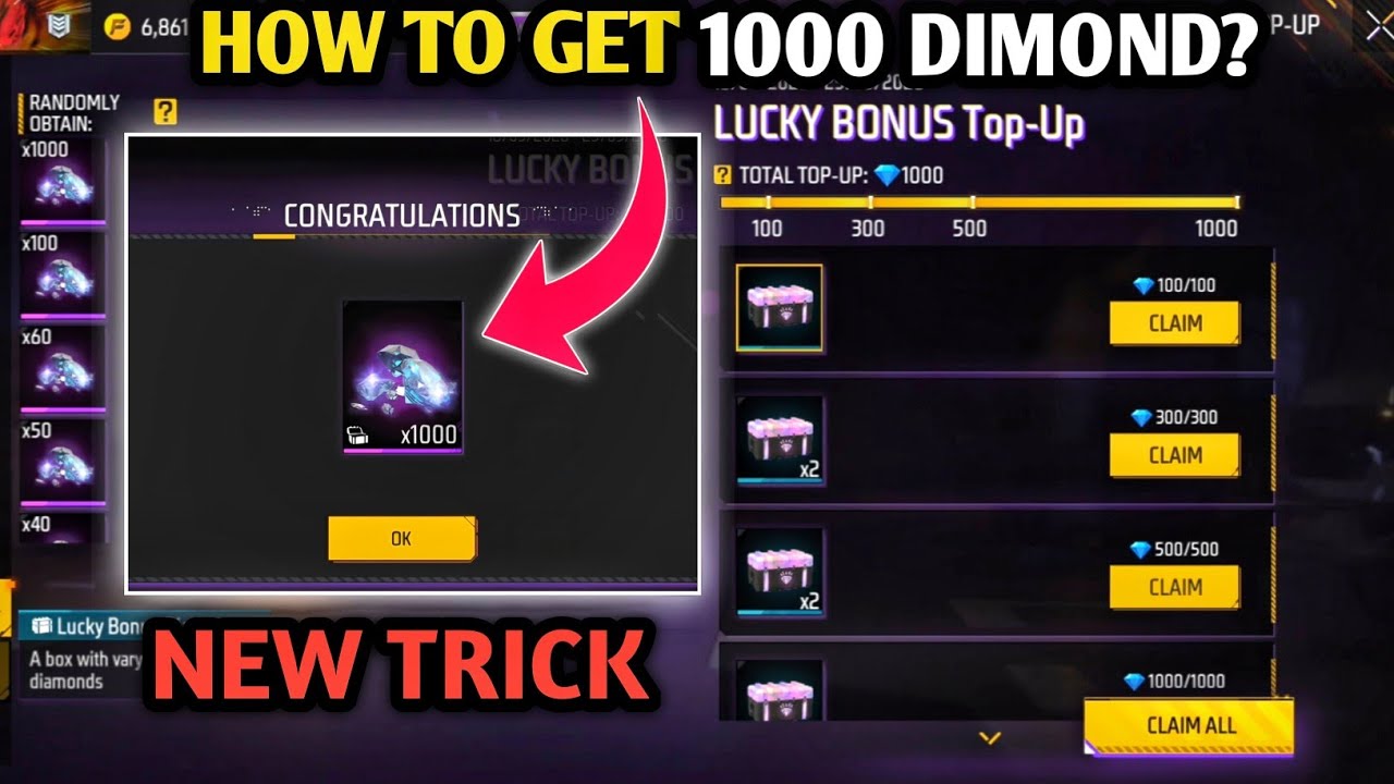 GET 1000 DIMOND NEW TOP UP EVENT|FREE FRE NEW EVENT|FF NEW EVENT TODAY|NEW FF EVENT|GARENA FREE FIRE