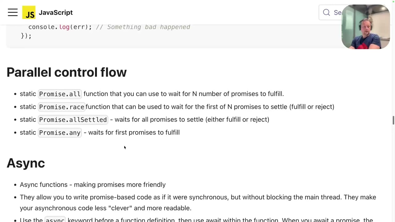 Javascript  - promises, event loop
