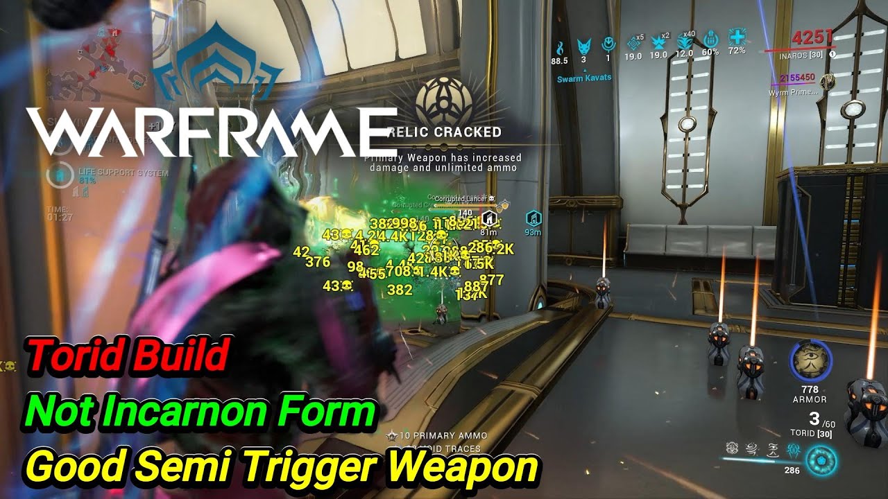 Warframe / Torid Build / Not Incarnon Form / Good Semi Trigger Weapon