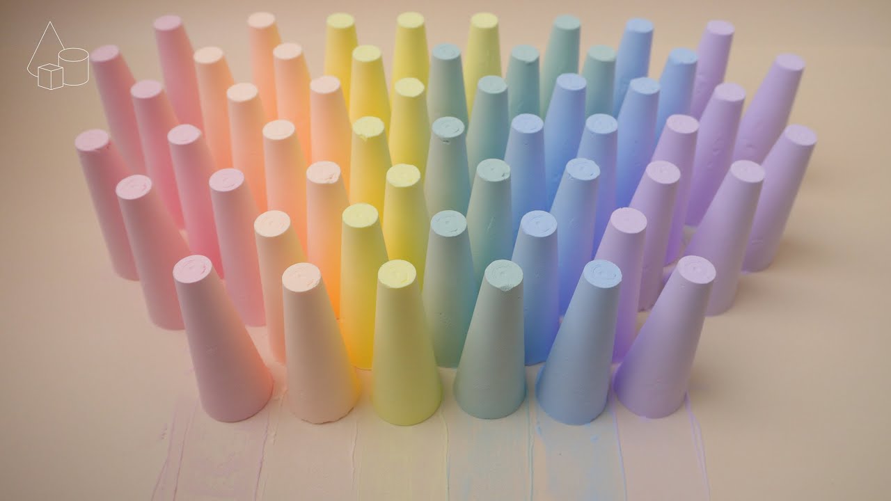 ASMR | baking soda crunchy rainbow 🌈