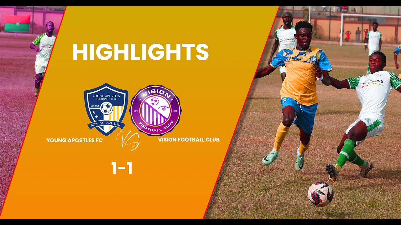 HIGHLIGHTS OF THE PREMIER LEAGUE GAME BETWEEN YOUNG APOSTLES FC VS VISION FC