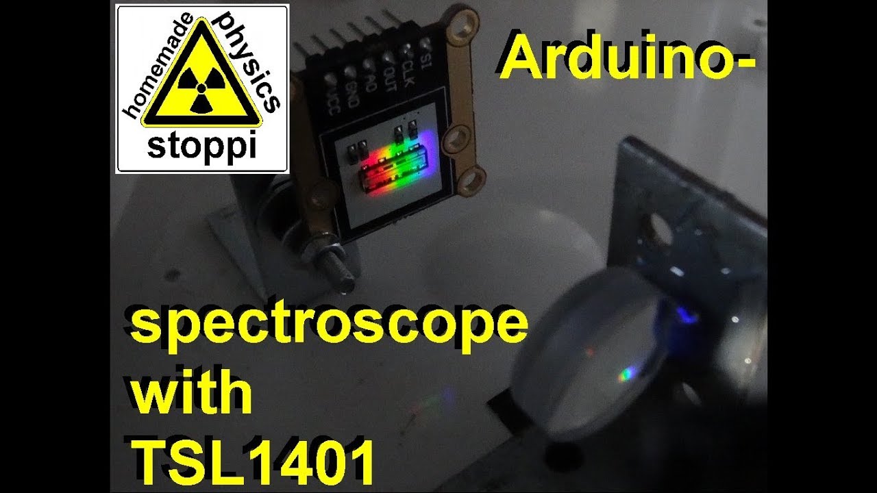 Arduino spectroscope with TSL1401 line sensor and TFT-display - Arduino Spektroskop