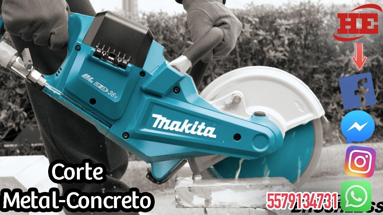 Cortadora 36v  MAKITA Metal-Concreto DCE090