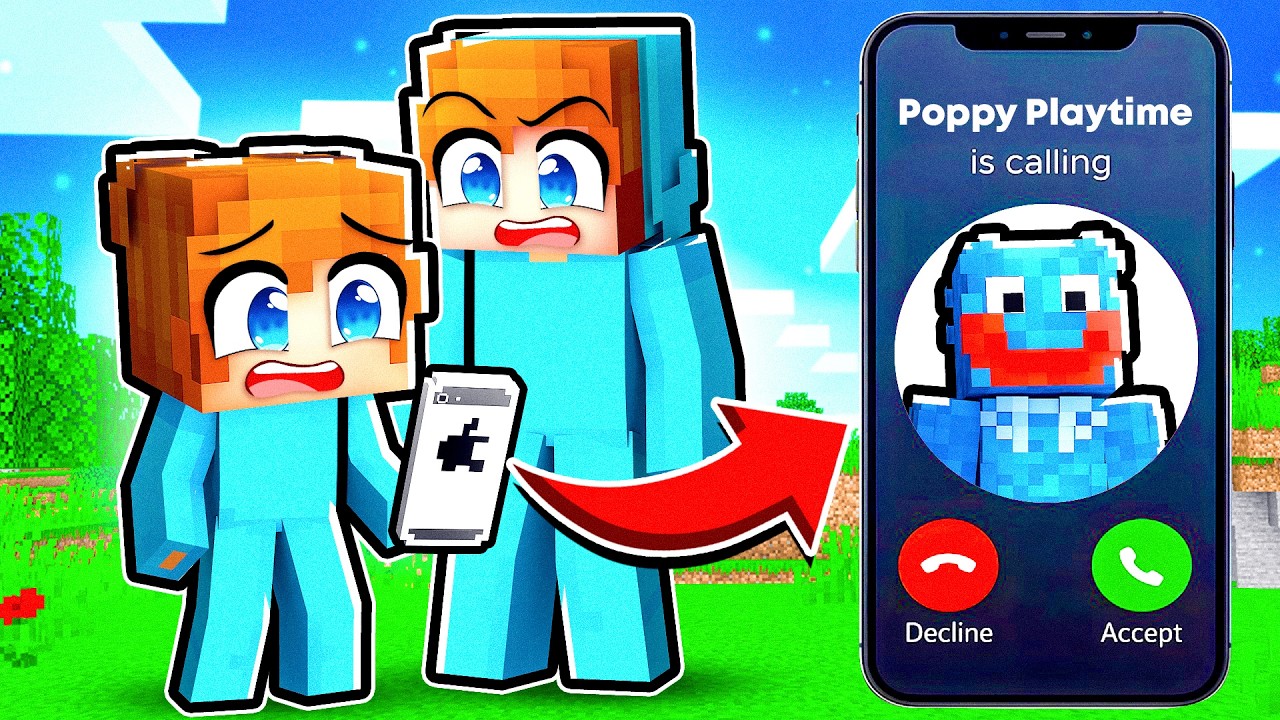 Poppy Playtime Slutar Inte Ringa Oss Kl 3 PÅ NATTEN I Minecraft!