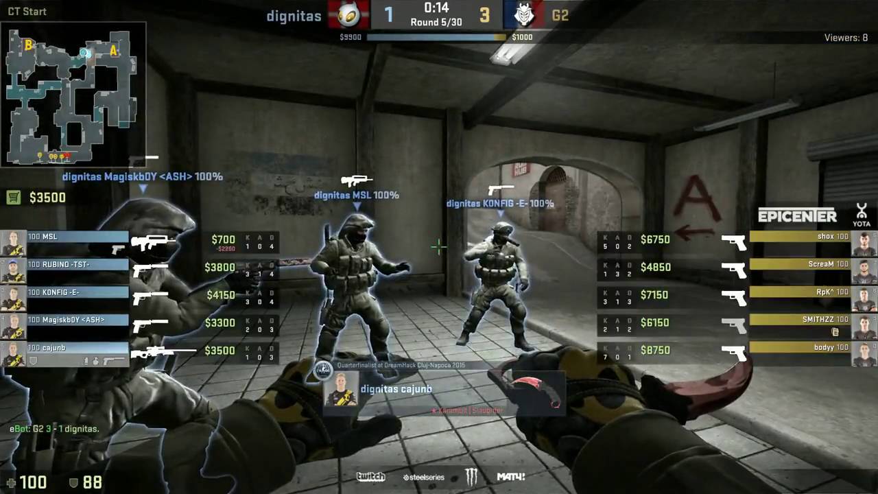 Shox Epic 1v1 Fail vs cajunB @Epicenter