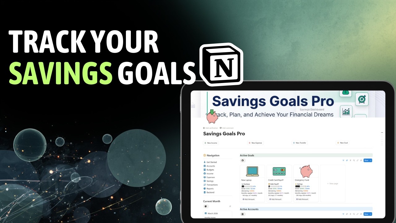 Built a Savings Tracker in Notion That Actually Works