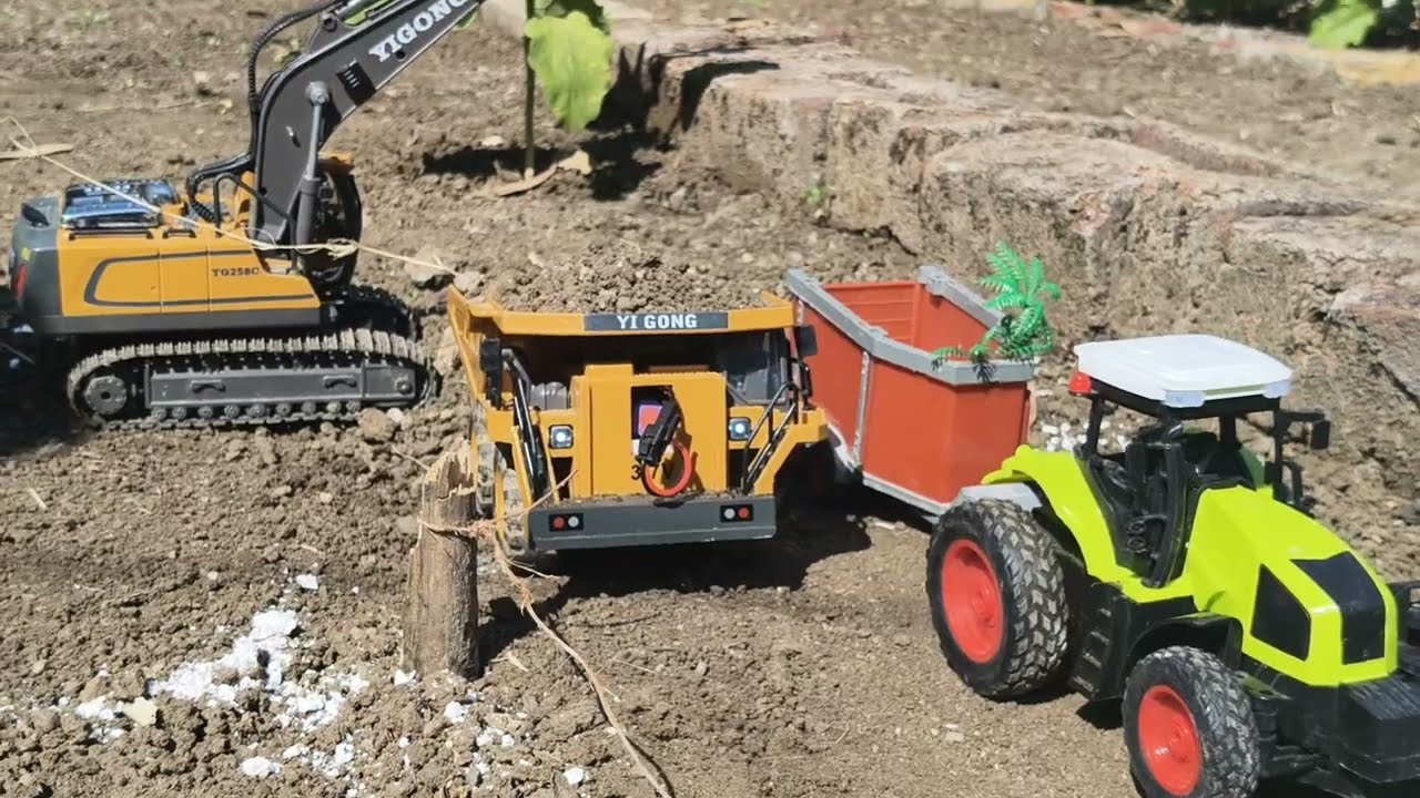 Mini tractor trolley videos | tractor JCB video | JCB cartoon | JCB video | dumper video | truck 