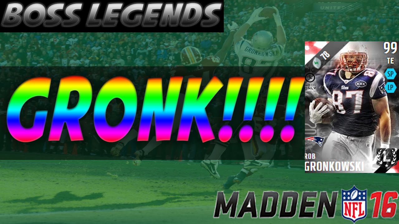 99 OVERALL BOSS ROB GRONK !!!!!!!!!!!!!!!!!!!! | MUT 16 Ultimate Legends