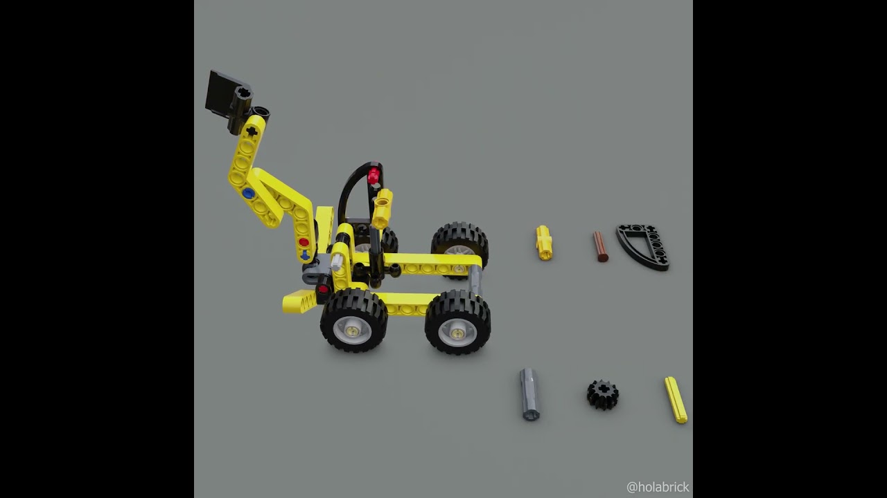 Backhoe Loader fast build #lego